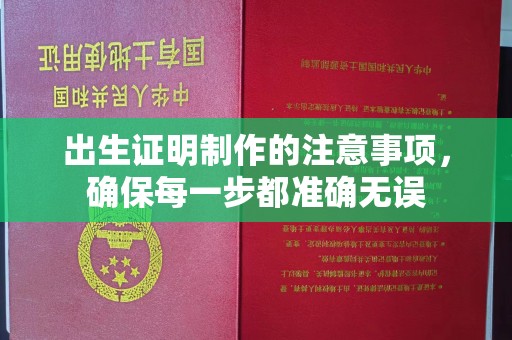 龙州出生证明制作的注意事项，确保每一步都准确无误